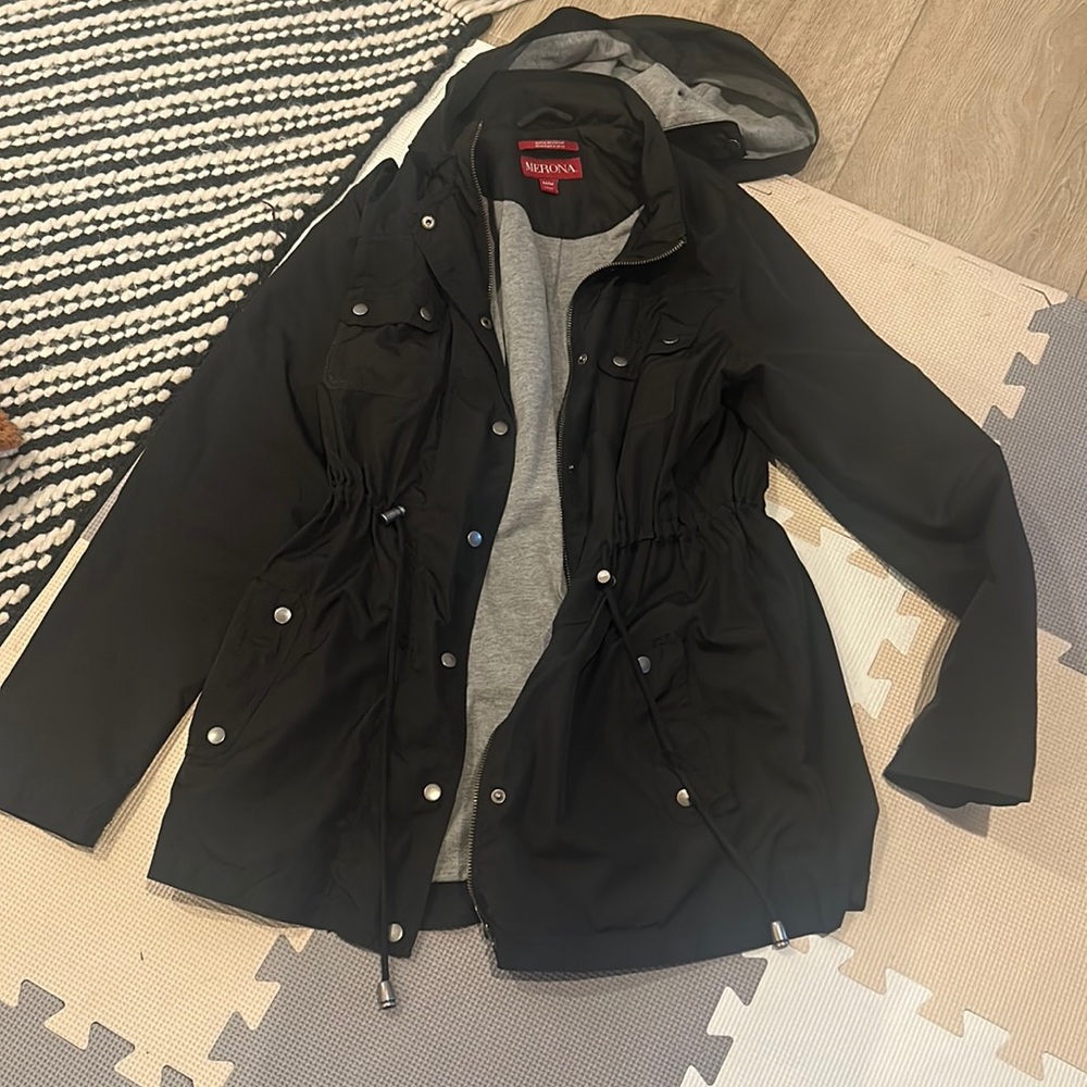 Medina Black Rain Coat